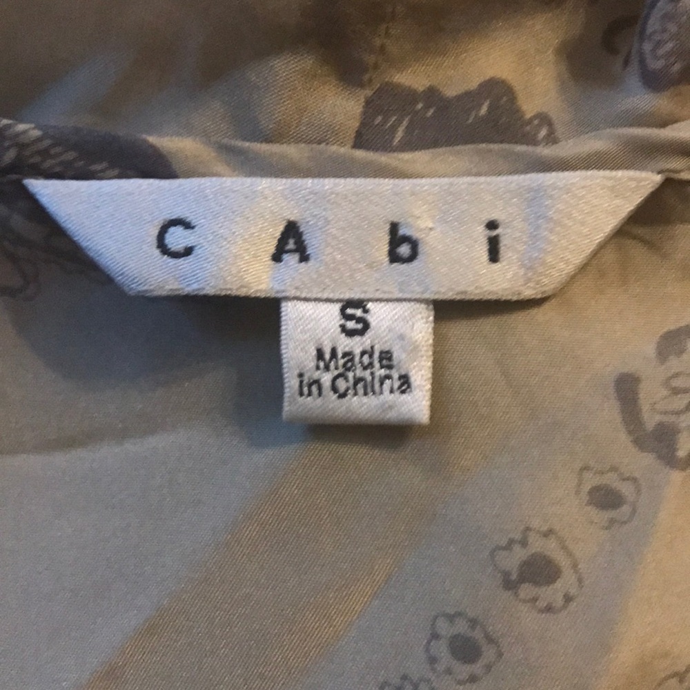 Cabi Silk Button Ruffle Top S - Picture 5 of 6